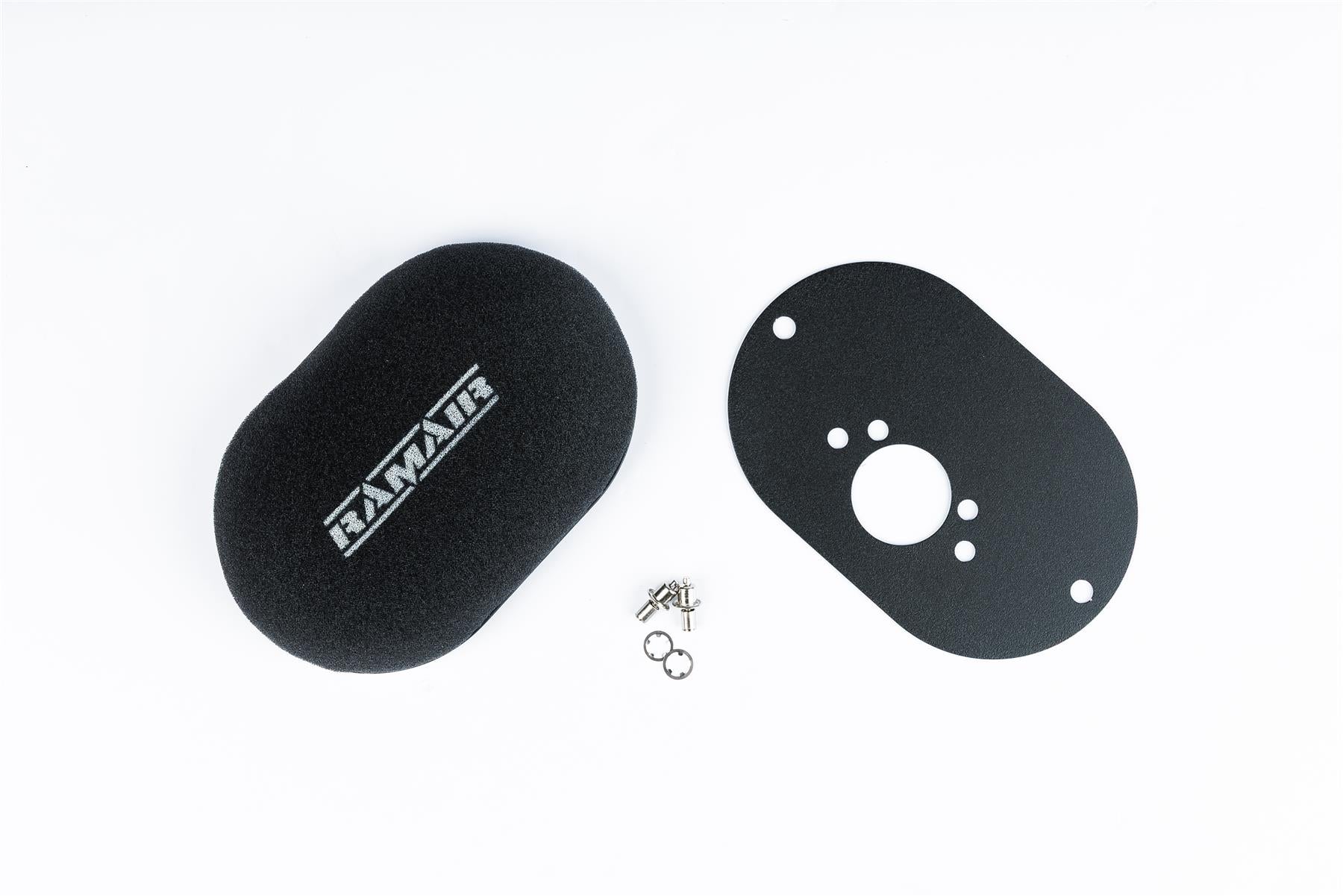 Domed Carb Air Filter & Baseplate to fit SU HS6 (Mini Offset)  - 40mm Internal Height