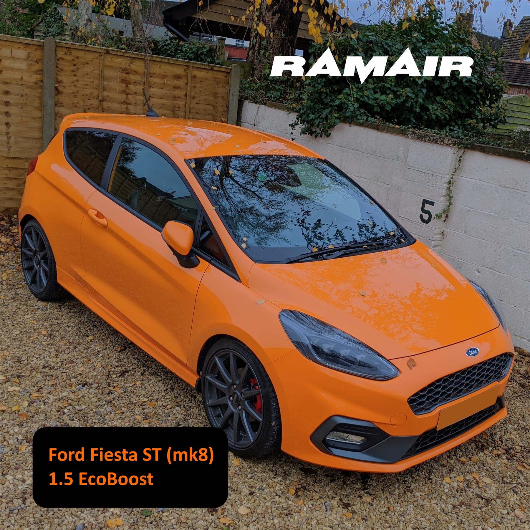 Performance Foam Induction Kit for MK8 Ford Fiesta ST 1.5 EcoBoost - Orange Hose