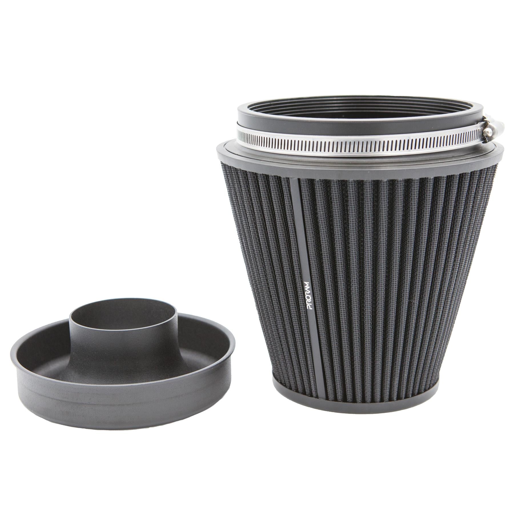 PRORAM 90mm OD Neck Large Cone Air Filter with Velocity Stack