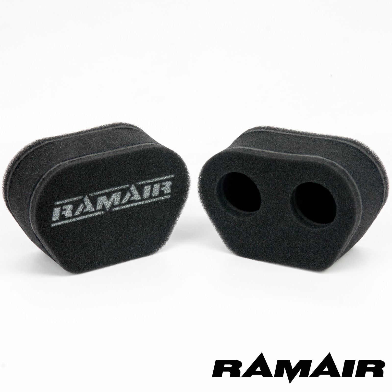 2x Twin Inlet Motorcycle Carb Sock Foam Air Filter 74mm