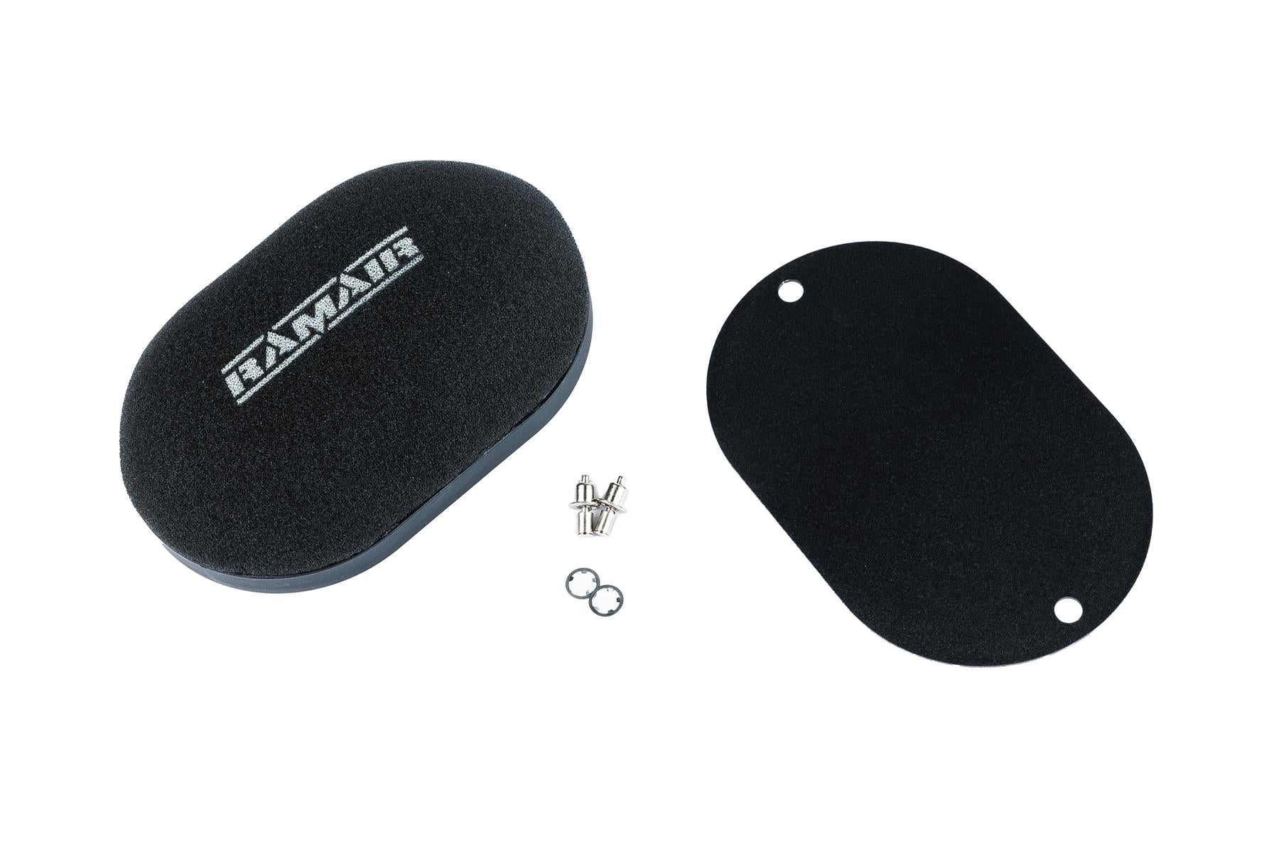 Domed Carb Air Filter & Blank Baseplate  - 40mm Internal Height